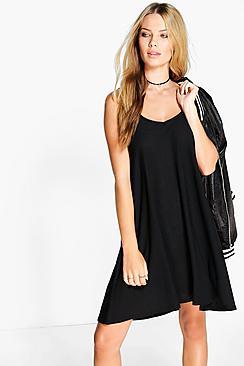 Boohoo Phoebe Textured Swing Dress