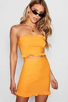 Boohoo Viv Bandeau Midi Skirt Co-ord Set