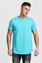 Boohoo Short Sleeve Longline T-shirt With Curve Hem