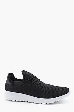 Boohoo Honeycomb Mesh Upper Sneaker