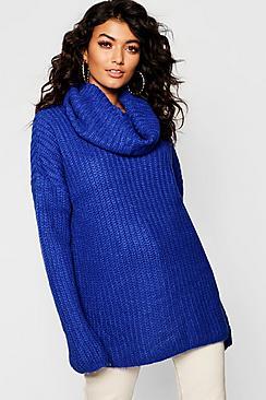 Boohoo Cowl Neck Fisherman Jumper