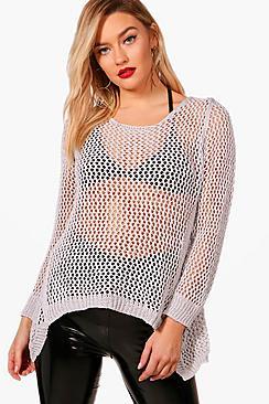 Boohoo Open Knit Jumper