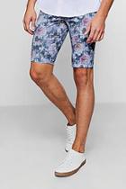 Boohoo Skinny Fit Floral Print Tailored Shorts