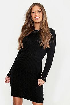Boohoo Petite Cable Knit Jumper