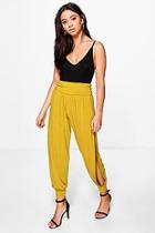 Boohoo Ria Highwaist Side Split Hareem Trousers