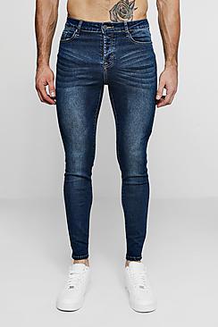 Boohoo Super Skinny Antique Wash Denim Jean