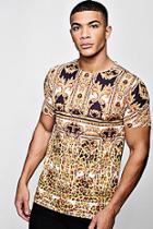 Boohoo All Over Baroque Print T-shirt