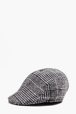 Boohoo Checked Flat Cap