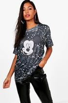 Boohoo Raegan Disney Mickey Splatter Tee