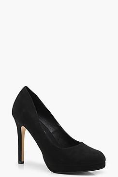 Boohoo Maya Platform Round Toe Courts