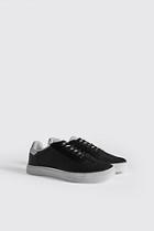 Boohoo Contrast Sole Trainer With Black Tab Detail