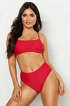 Boohoo Mix & Match Square Bandeau Top