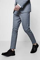 Boohoo Window Pane Check Skinny Fit Suit Trouser