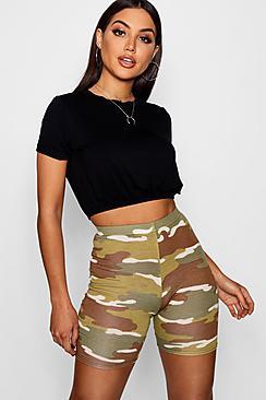 Boohoo Ally Roll Sleeve Tee