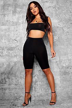 Boohoo Natalie Slinky Longline Cycle Short