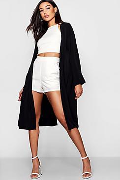 Boohoo Zoey Oversized Slinky Kimono