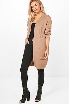 Boohoo Olivia Edge To Edge Cardigan
