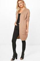 Boohoo Olivia Edge To Edge Cardigan