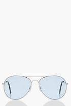 Boohoo Lucia Blue Pastel Lens Aviators