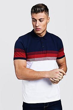 Boohoo Retro Stripe Jersey Polo
