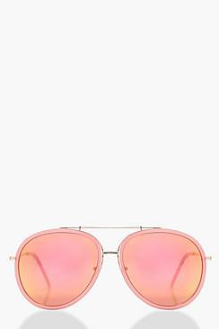 Boohoo Faith Plastic Brow Bar Aviator