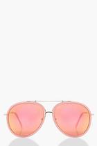 Boohoo Faith Plastic Brow Bar Aviator