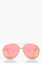 Boohoo Faith Plastic Brow Bar Aviator