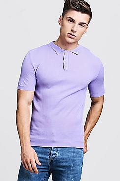 Boohoo Regular Short Sleeve Knitted Polo