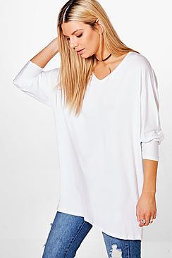 Boohoo Jasmin Long Sleeve Oversized T-shirt