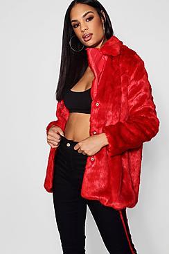 Boohoo Amelia Faux Fur Coat