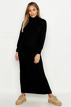 Boohoo Roll Neck Jumper Maxi Dress