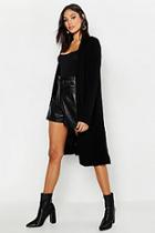 Boohoo Tall Long Edge To Edge Cardigan