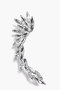 Boohoo Eliza Diamante Full Ear Cuff