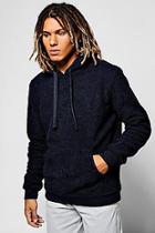 Boohoo Overhead Hoodie In Borg With Kangaroo Pocket