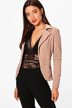 Boohoo Pocket Ponte Blazer