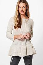 Boohoo Kayla Frill Hem Jumper