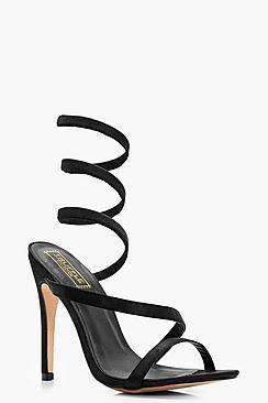 Boohoo Angel Sprial Strap Sandals