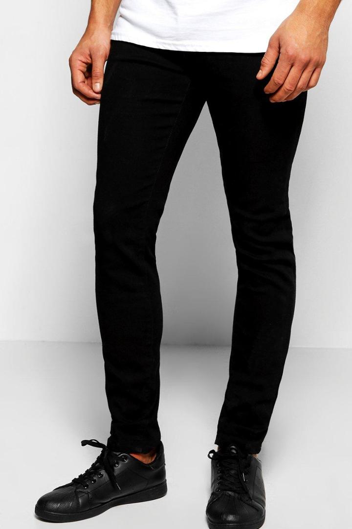 Boohoo Stretch Skinny Fit Jeans Black
