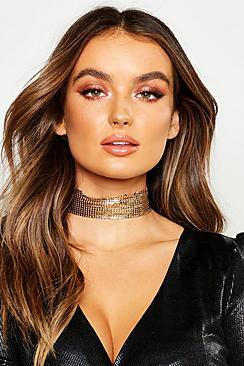 Boohoo Wide Chainmail Choker