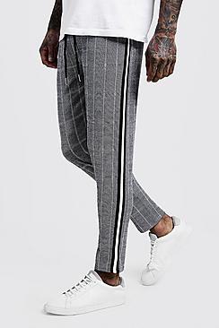 Boohoo Cross Stitch Smart Jogger Sports Trim Detail