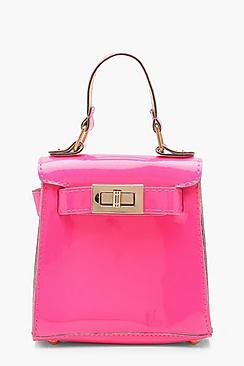 Boohoo Neon Mini Lock Bag