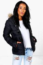 Boohoo Short Quilted Bubble Jacket