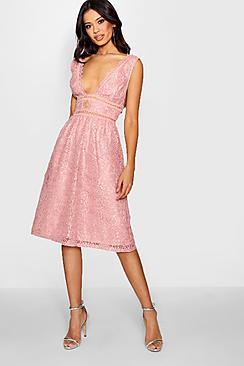 Boohoo Boutique Natasha Panelled Skater Dress