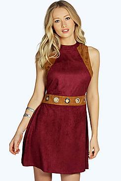 Boohoo Boutique Carmen Eyelet A-line Shift Dress