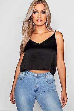 Boohoo Plus Satin Cami