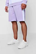 Boohoo Colour Block Jersey Mid Length Shorts