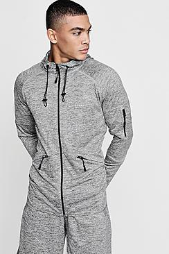 Boohoo Active Zip Through Gym Hoodie