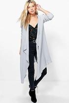 Boohoo Libby Soft Knit Waterfall Cardigan