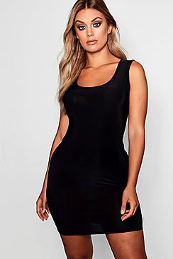 Boohoo Plus Laura Slinky Strappy Bodycon Dress