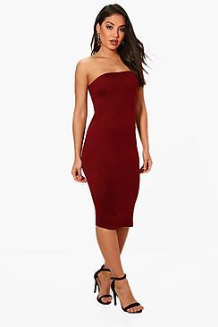 Boohoo Maya Bandeau Bodycon Midi Dress